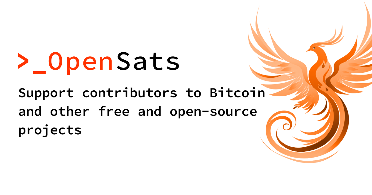 Open Sats Initiative logo